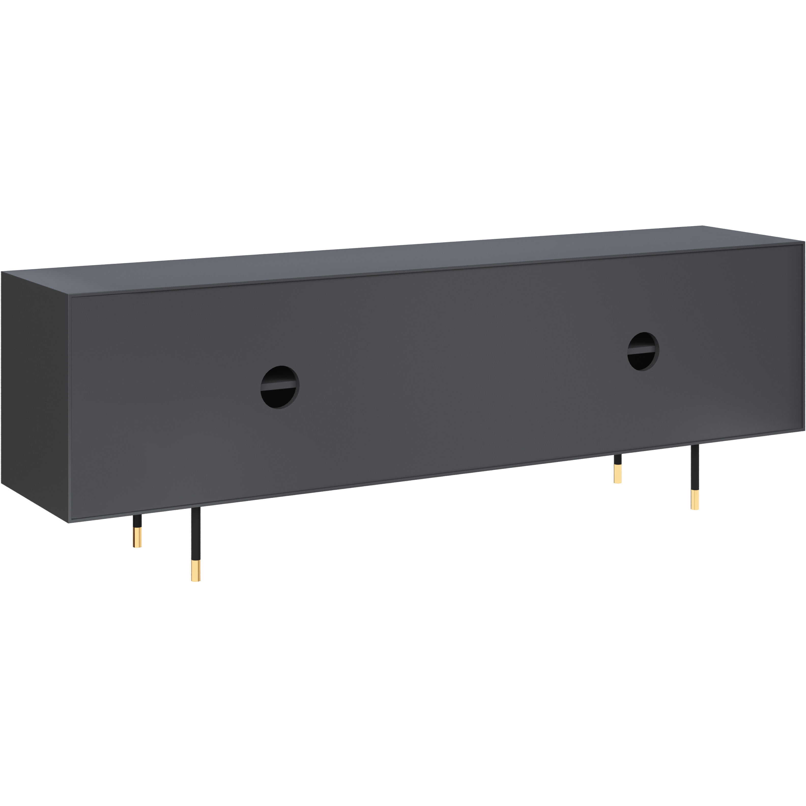 Danbury 72 inch Slate Navy Media Console & Cabinet